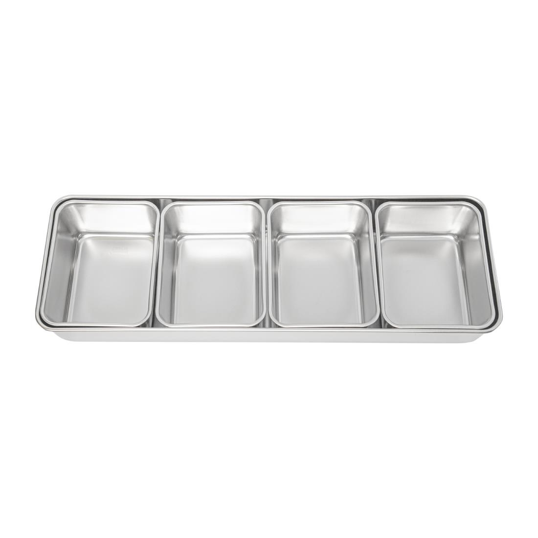 Clover Japanese Yakumi Pan Condiment Holder with 4 Large Inserts