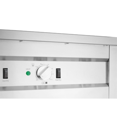 Buffalo Mobile Servery with Solid Heated Top 4x 1/1 GN - Image 10