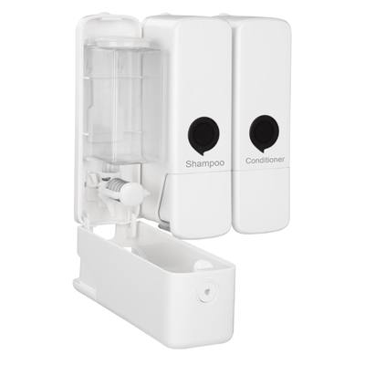 Jantex Triple Shower Dispenser White - Image 3