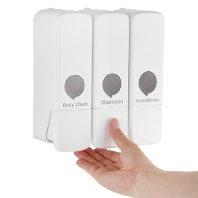 Jantex Triple Shower Dispenser White - Image 5