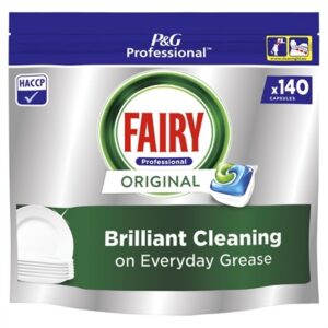 Fairy Professional All in One Dishwasher Capsules Original 140 Caps (2 Pack)
