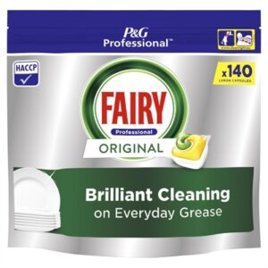 Fairy Professional All in One Dishwasher Capsules Lemon 140 Caps (2 Pack)