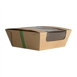 Vegware Microflute Hinged Hot Box with Window 6x6" (210 Pack)