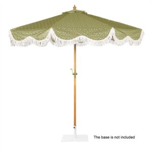 Bolero Sicily Round Parasol 2.5m Diameter Green Mix