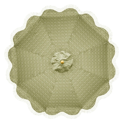 Bolero Sicily Round Parasol 2.5m Diameter Green Mix - Image 2