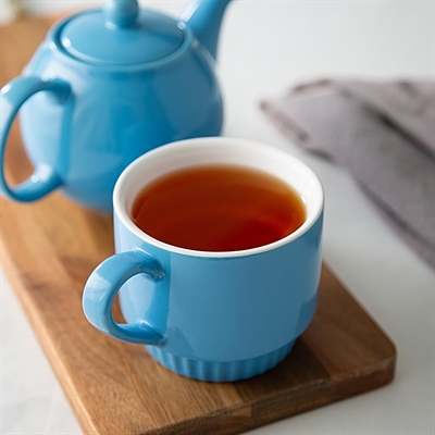 Olympia Café Stacking Mugs Blue 340ml (6 Pack) - Image 6