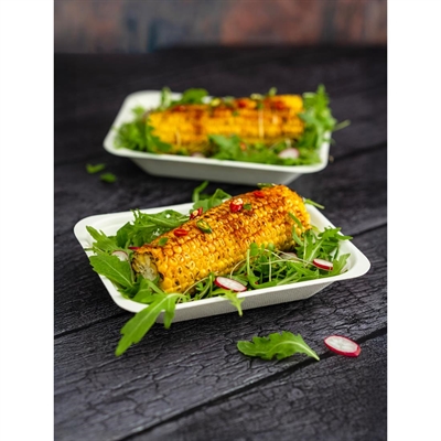 Vegware Nourish Moulded Fibre Chip Trays 16oz (500 Pack) - Image 2