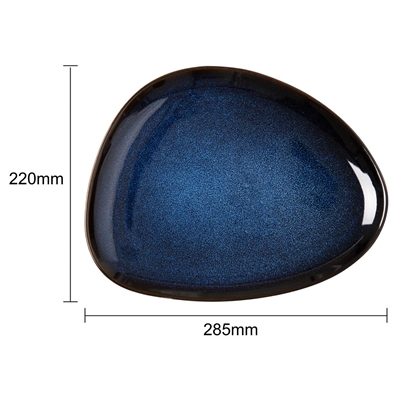 Olympia Luna Triangular Plates Midnight Blue 275x210mm (6 Pack) - Image 4