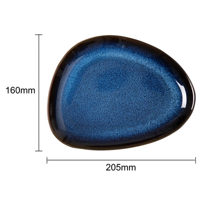 Olympia Luna Triangular Plates Midnight Blue 207x158mm (6 Pack) - Image 4