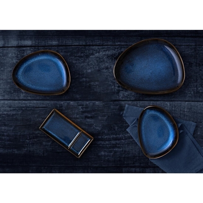 Olympia Luna Rectangular Dipping Plates Midnight Blue 204x105mm (6 Pack) - Image 5
