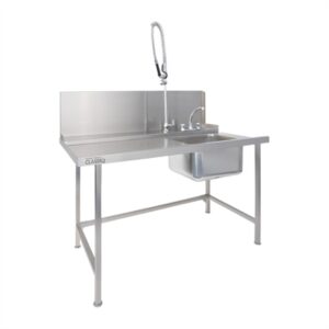 Classeq Pass Through Dishwasher Table with Spray Mixer T15SENL