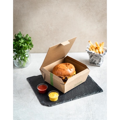 Vegware Microflute Hinged Hot Boxes 6x6" (210 Pack) - Image 3