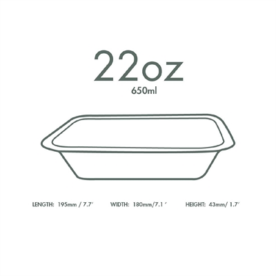 Vegware Gourmet Bagasse Bases Size 4 650ml (600 Pack) - Image 2