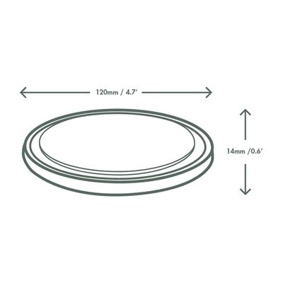 Vegware Round PLA Deli Pot Lids - Fits 8-32oz Pots (500 Pack) - Image 4