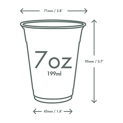 Vegware PLA Water Cups 199ml (2000 Pack) - Image 2