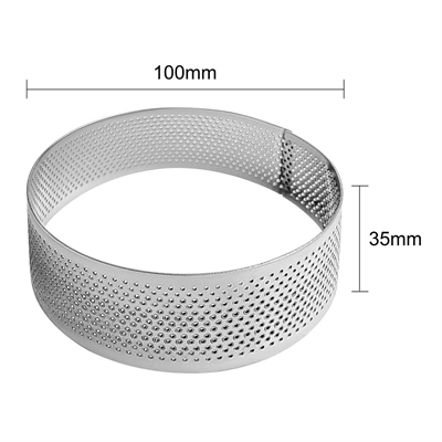 Vogue Round Perforated Cake Ring Round -100x35mm - Image 4