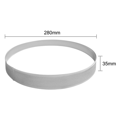 Vogue Round Perforated Cake Ring Round -280x35mm - Image 4