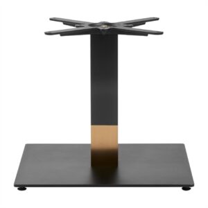 Boston Sleek Large Square Coffee Table Base Black & Gold