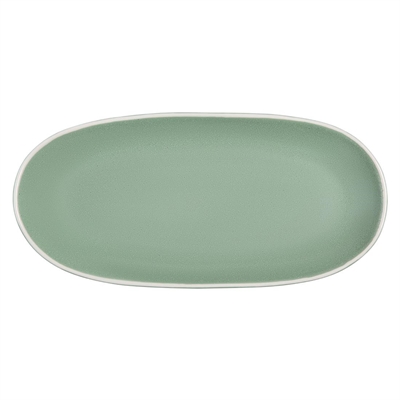 Olympia Chia Oval Plates Green 280x135mm (6 Pack)
