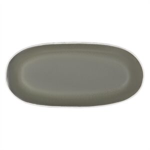 Olympia Chia Oval Plates Charcoal 280x135mm (6 Pack)