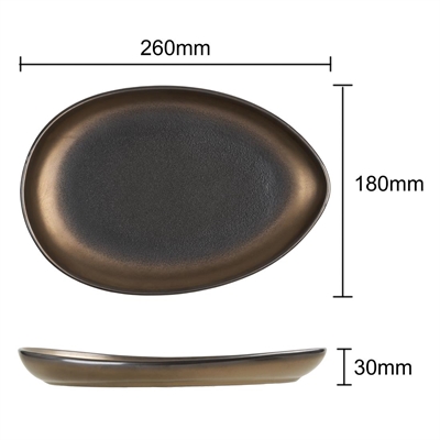Olympia Ochre Teardrop Plates 257x180mm (6 Pack) - Image 5