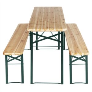 Bolero German Beer Bench and Table Set 1770x500mm