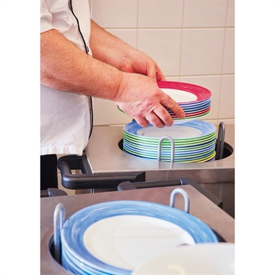 Arcoroc Brush Soup Plates Blue 225mm (12 Pack) - Image 4