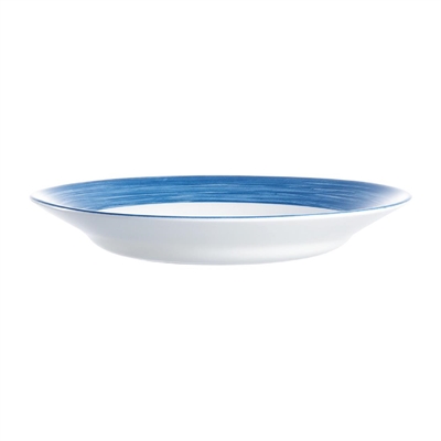 Arcoroc Brush Soup Plates Blue Jean 225mm (12 Pack) - Image 2