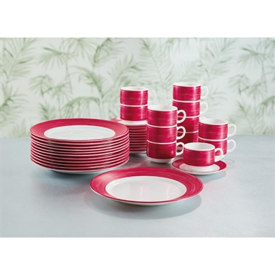 Arcoroc Brush Plates Cherry Red 252mm (12 Pack) - Image 3