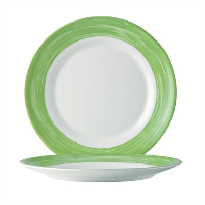 Arcoroc Brush Plates Green 235mm (24 Pack) - Image 2