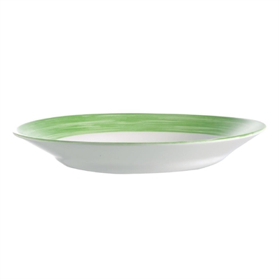 Arcoroc Brush Soup Plates Green 225mm (12 Pack) - Image 2