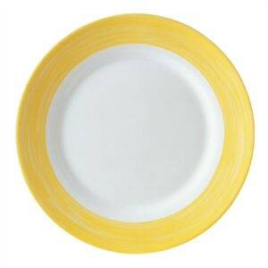 Arcoroc Brush Plates Yellow 235mm (24 Pack)