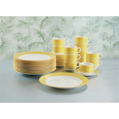 Arcoroc Brush Saucers Yellow 140mm (48 Pack) - Image 3