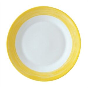Arcoroc Brush Side Plates Yellow 155mm (24 Pack)