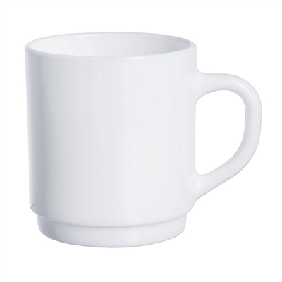 Luminarc Bock Stackable Mugs White 290ml (36 Pack)