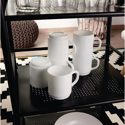 Luminarc Bock Stackable Mugs White 290ml (36 Pack) - Image 4