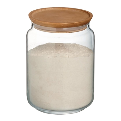 Luminarc Pure Jars & Wood Lids 2Ltr (6 Pack) - Image 3