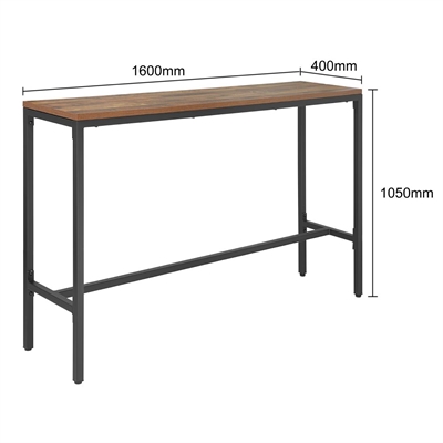Bolero Bar Height Coffee Table Urban Dark 1600mm - Image 6