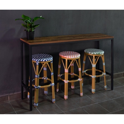 Bolero Bar Height Coffee Table Urban Dark 1600mm - Image 7