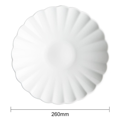 Olympia Bloom Scalloped Pasta Bowls White 260mm (4 Pack) - Image 5
