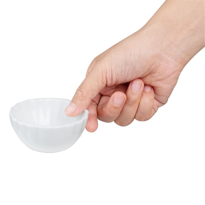 Olympia Bloom Scalloped Dipping Dishes White 75mm (12 Pack) - Image 4