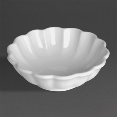 Olympia Bloom Scalloped Small Bowls White 130mm (6 Pack) - Image 3