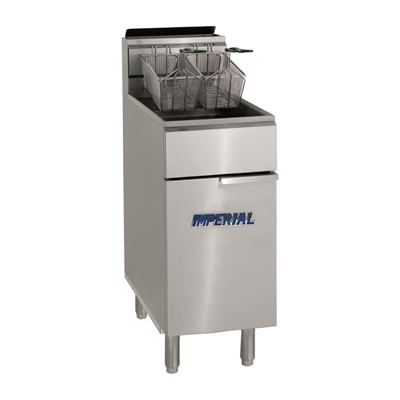 Imperial IFS-40 Free Standing Natural Gas Tube Fryer 31kW