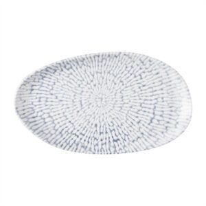 Churchill Cascade Natural Oblong Plates Indigo 260x150mm (6 Pack)