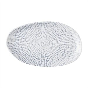 Churchill Cascade Natural Oblong Plates Indigo 220x130mm (6 Pack)
