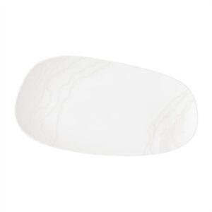 Churchill Tide Organic Oblong Plates White Opal 350x185mm (6 Pack)