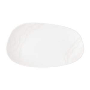Churchill Tide Organic Oblong Plates White Opal 260x150mm (12 Pack)