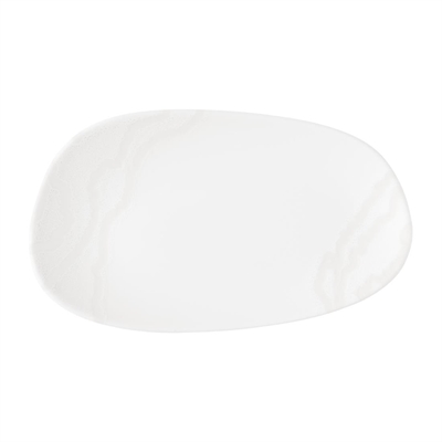 Churchill Tide Organic Oblong Plates White Opal 220x130mm (12 Pack)