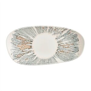 Churchill Lyra Organic Oblong Plates Pink Opal 300x150mm (12 Pack)