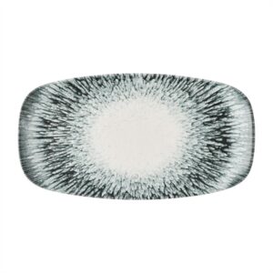 Churchill Inked Lumé Oblong Platters Black 355x189mm (6 Pack)
